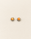 Orange Spiny Oyster Sterling Silver Stud Earrings