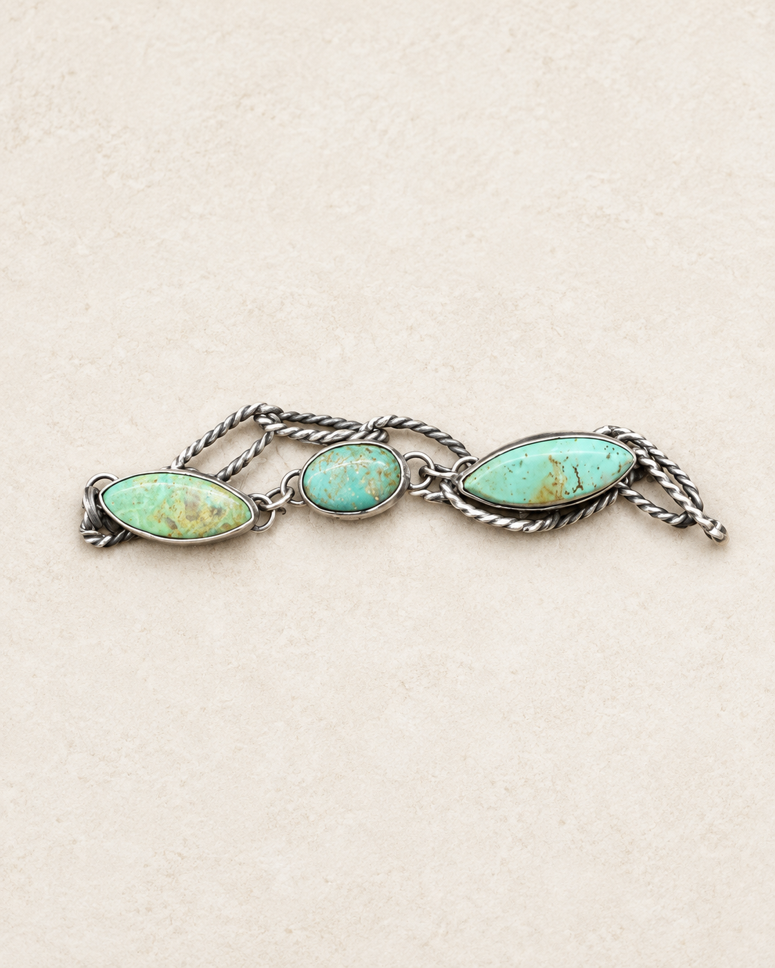 Royston Turquoise Sterling Silver Link Bracelet
