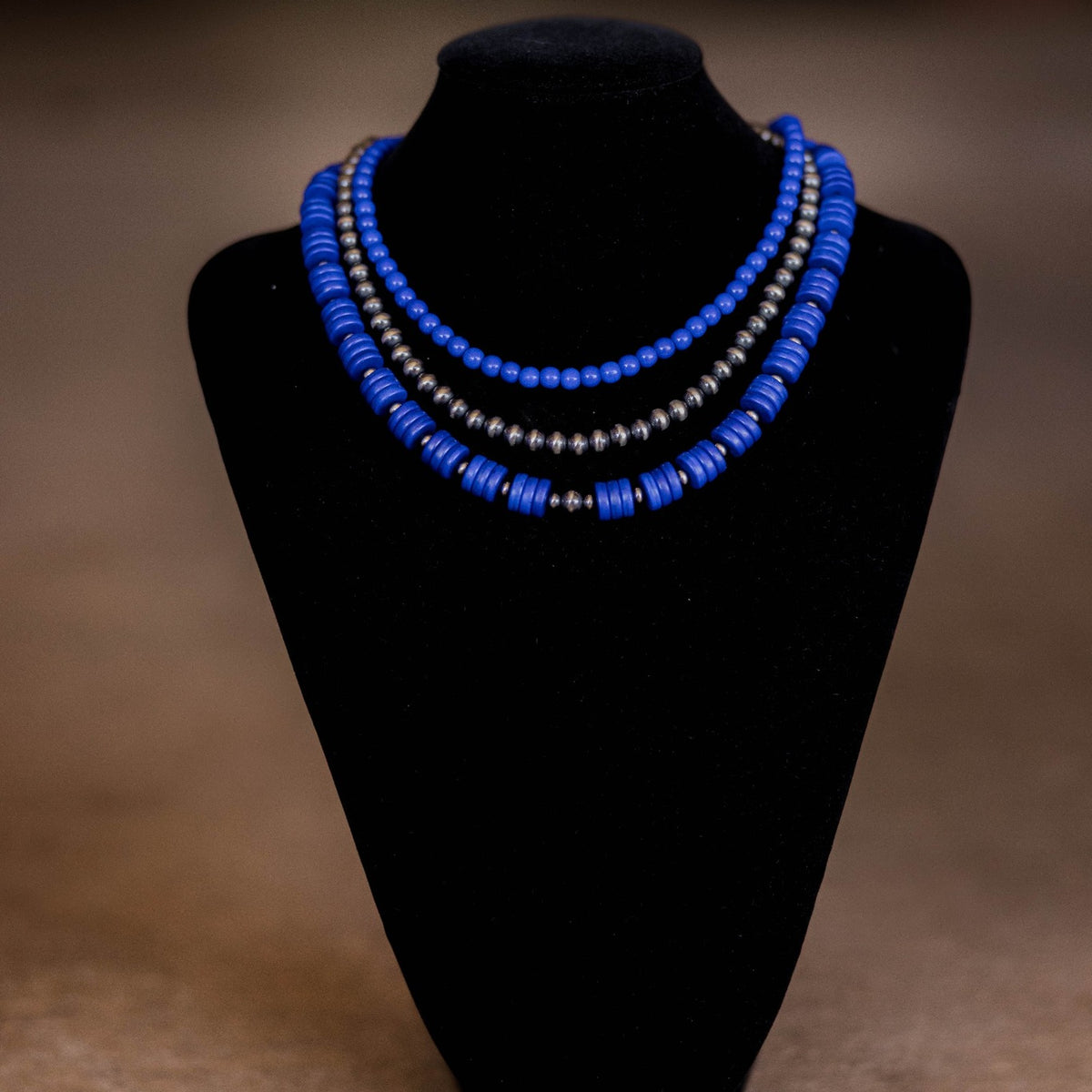 The Game Day Necklace | Royal Blue Beaded Necklace