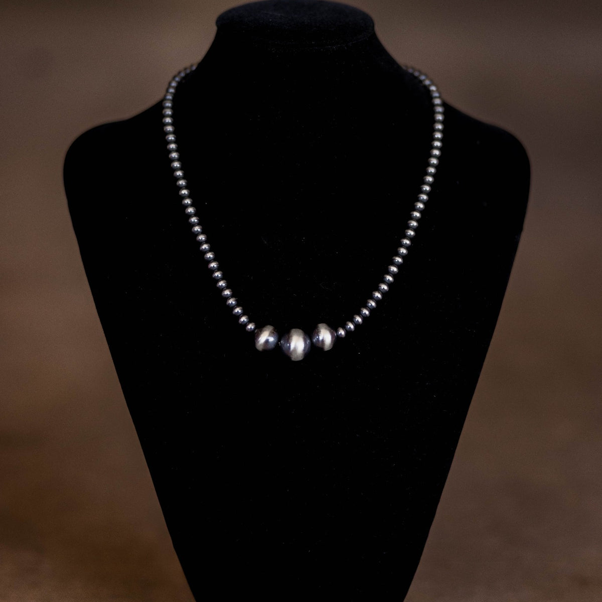 The Trinity Necklace | 20" Sterling Silver Pearl Necklace