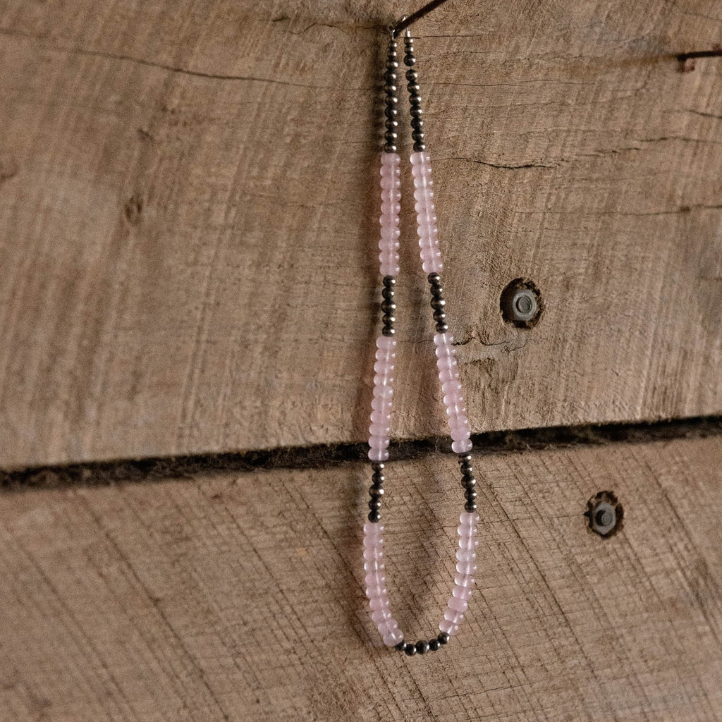The Blush Necklace | Pink & Silver Pearl Necklace