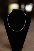 3mm Sterling Silver Desert Pearl Bead Necklace