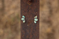 Royston Turquoise Three-Stone Sterling Silver Earrings