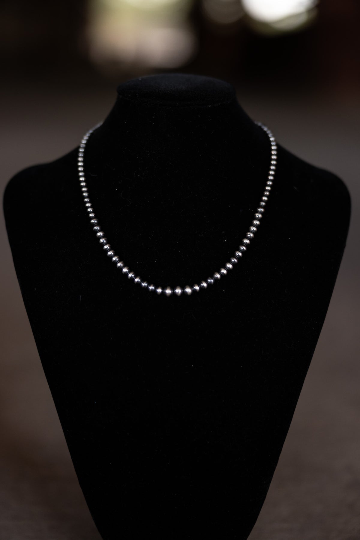 3mm–6mm Graduated Sterling Pearl Strand